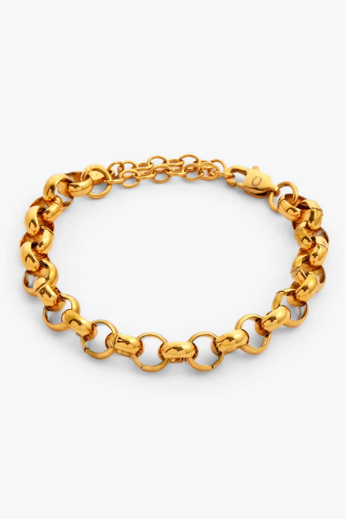 10mm Chunky Belcher Bracelet - Gold