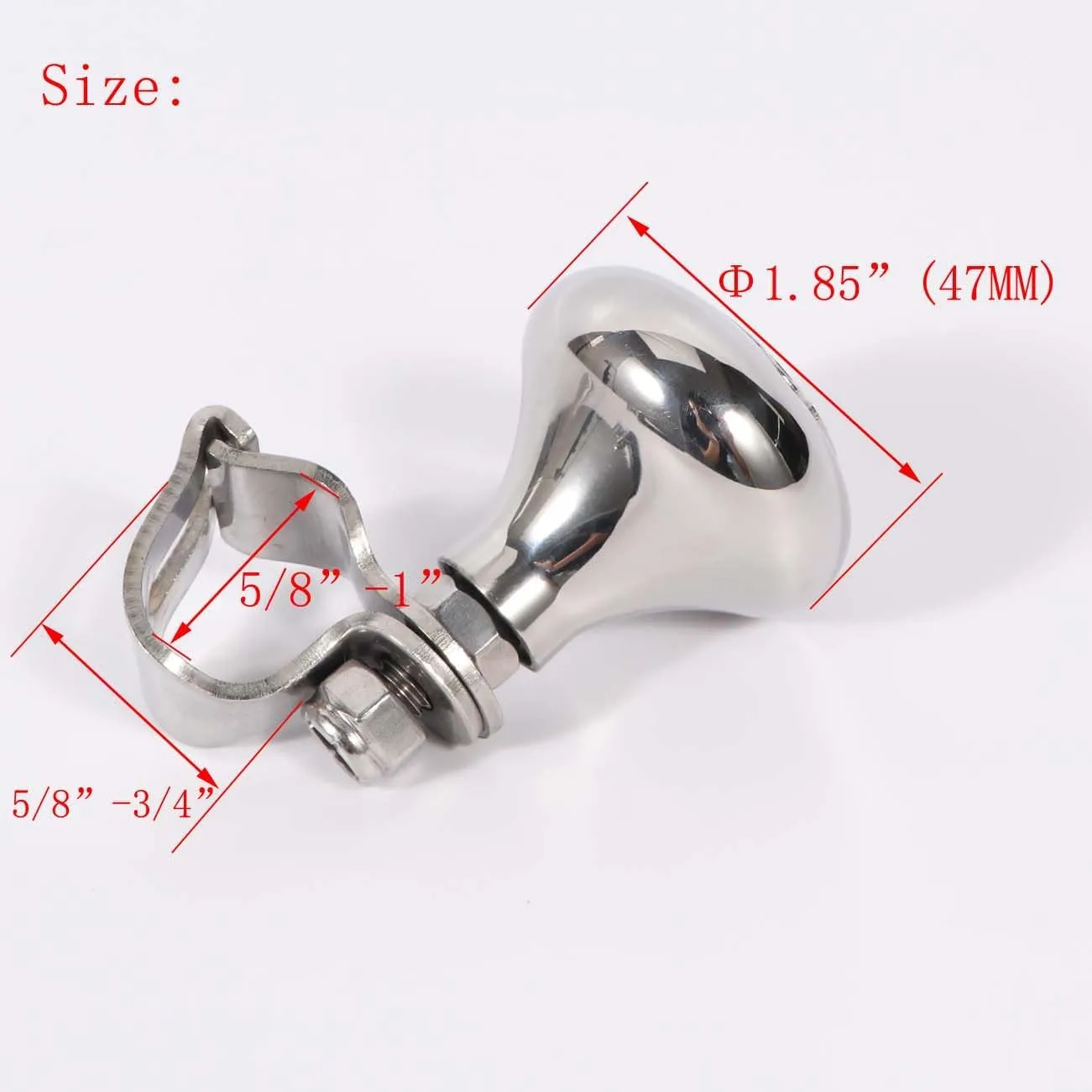 AISI 316 Stainless Steel Boat Steering Wheel Knob, Steering Wheel Maneuvering Knob