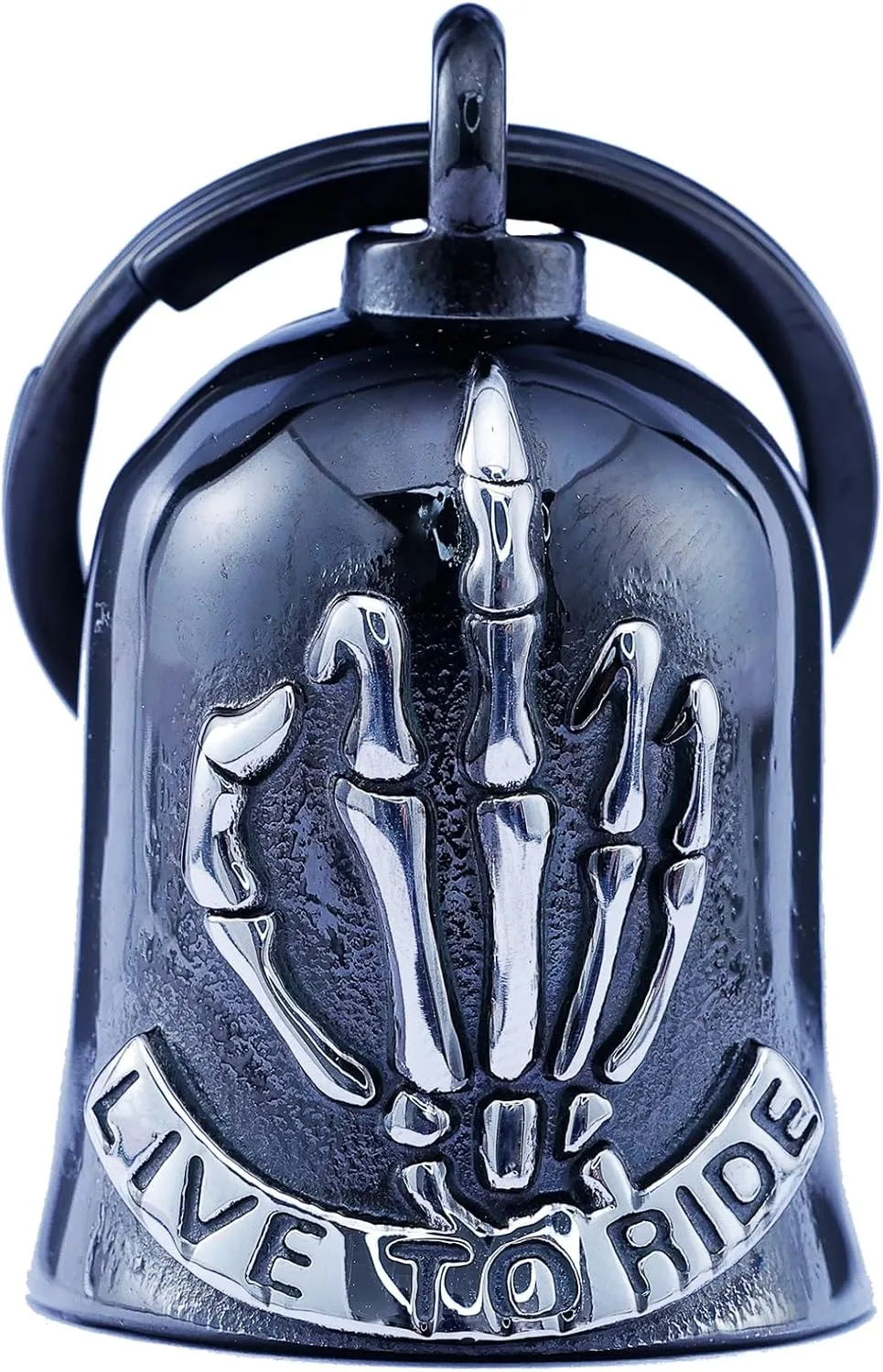 Bell for Motorcycle - Motorcycle Men Bell, Helps You Drive Away Mechanical Problems and Bad Luck On Your Journey (Black)