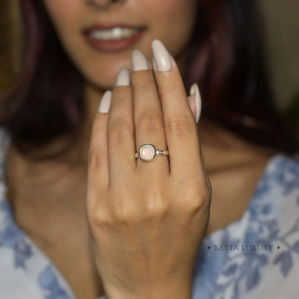 Cushion Charm - Opal Ring