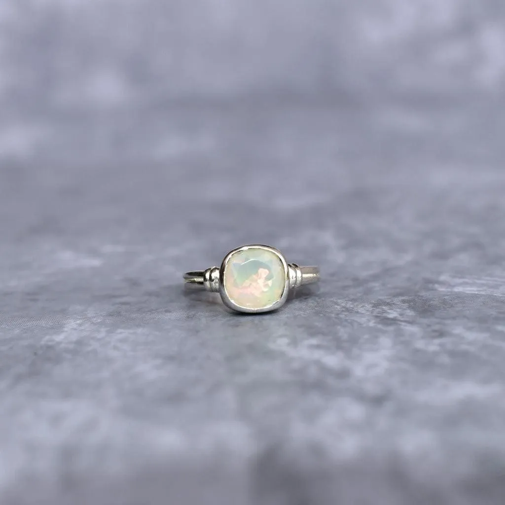 Cushion Charm - Opal Ring