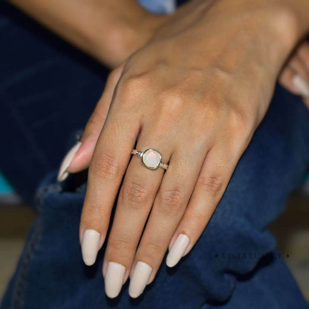 Cushion Charm - Opal Ring
