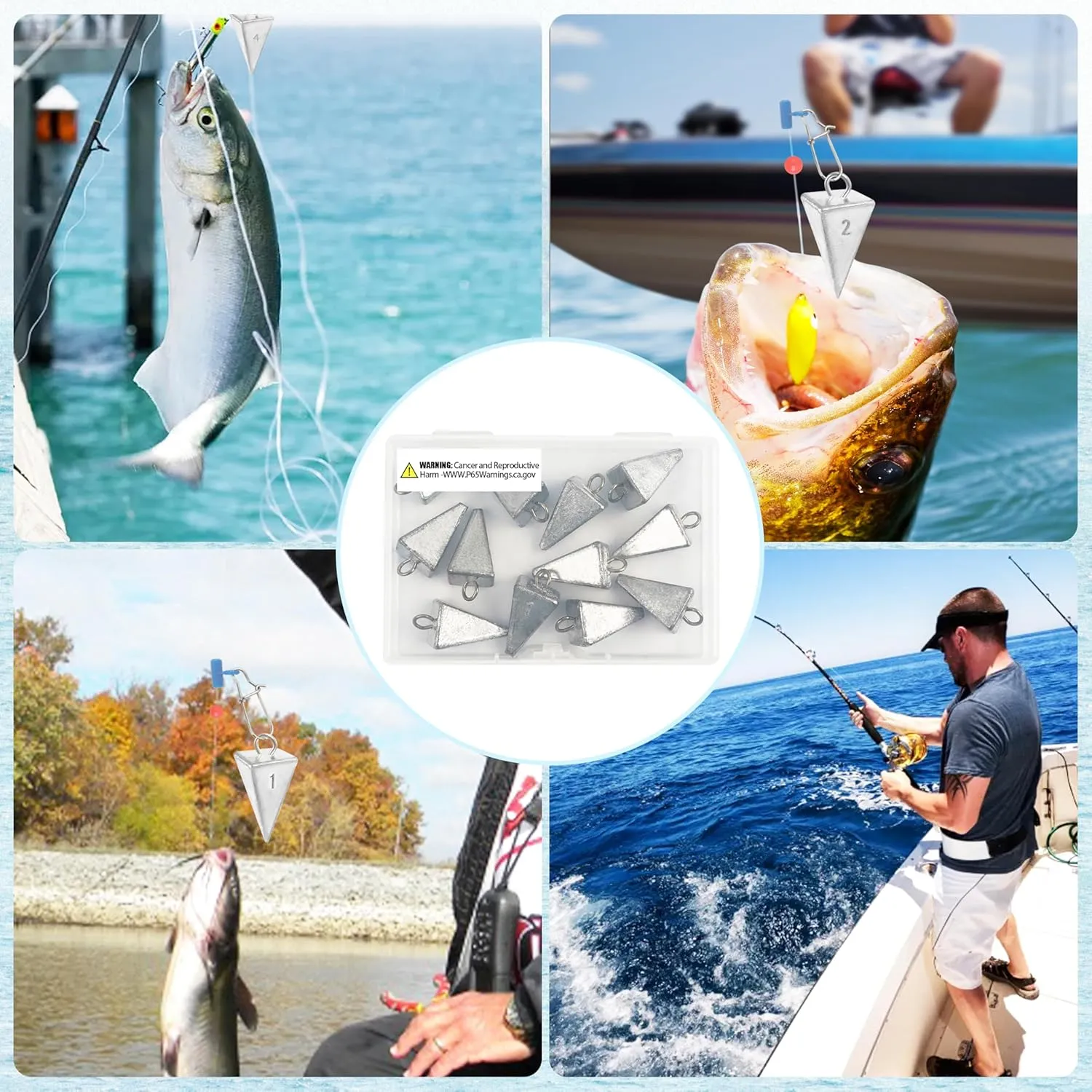 Fishing Weights Sinkers Pyramid Sinkers Saltwater Surf Fishing Weight Gear Tackle Kit 1oz 2oz 3oz 4oz 5oz 6oz 8oz
