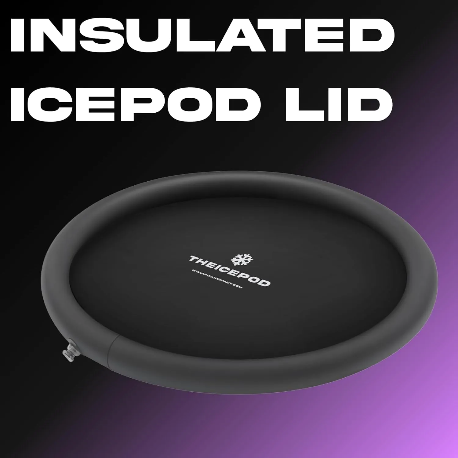 Insulated Ice Pod Lid  Floating Thermal Cover for Standard Ice Pod  Inflatable Ring for a Perfect Seal  Keeps Water Cold & Clean