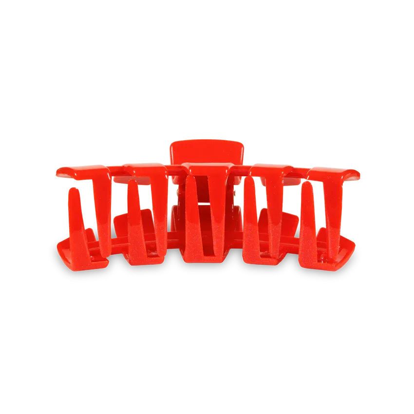 Medium Teleties Claw Clip - Rudolph Red