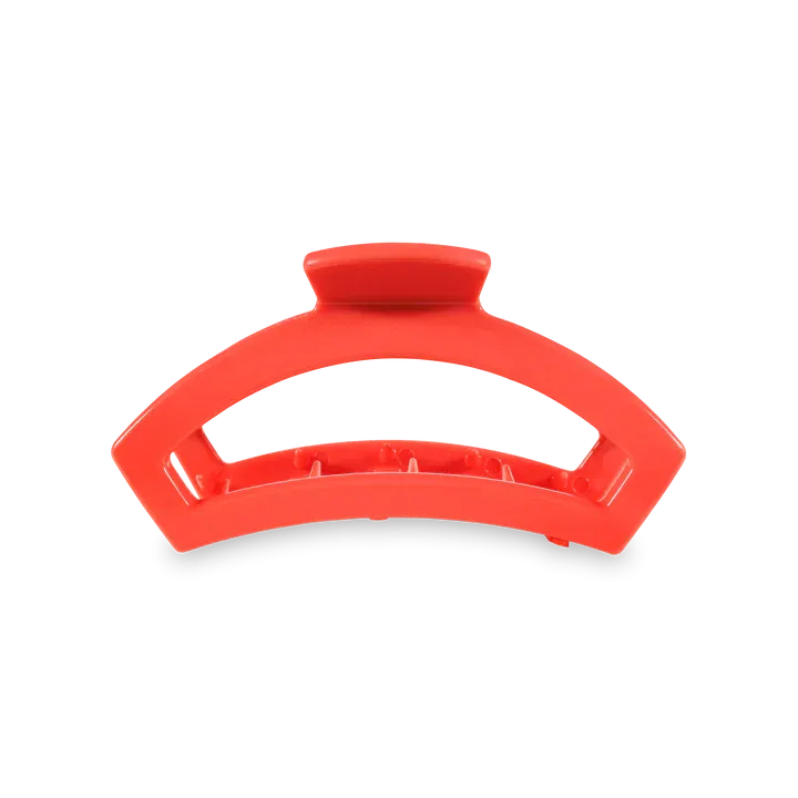 Medium Teleties Open Claw Clip - Coral