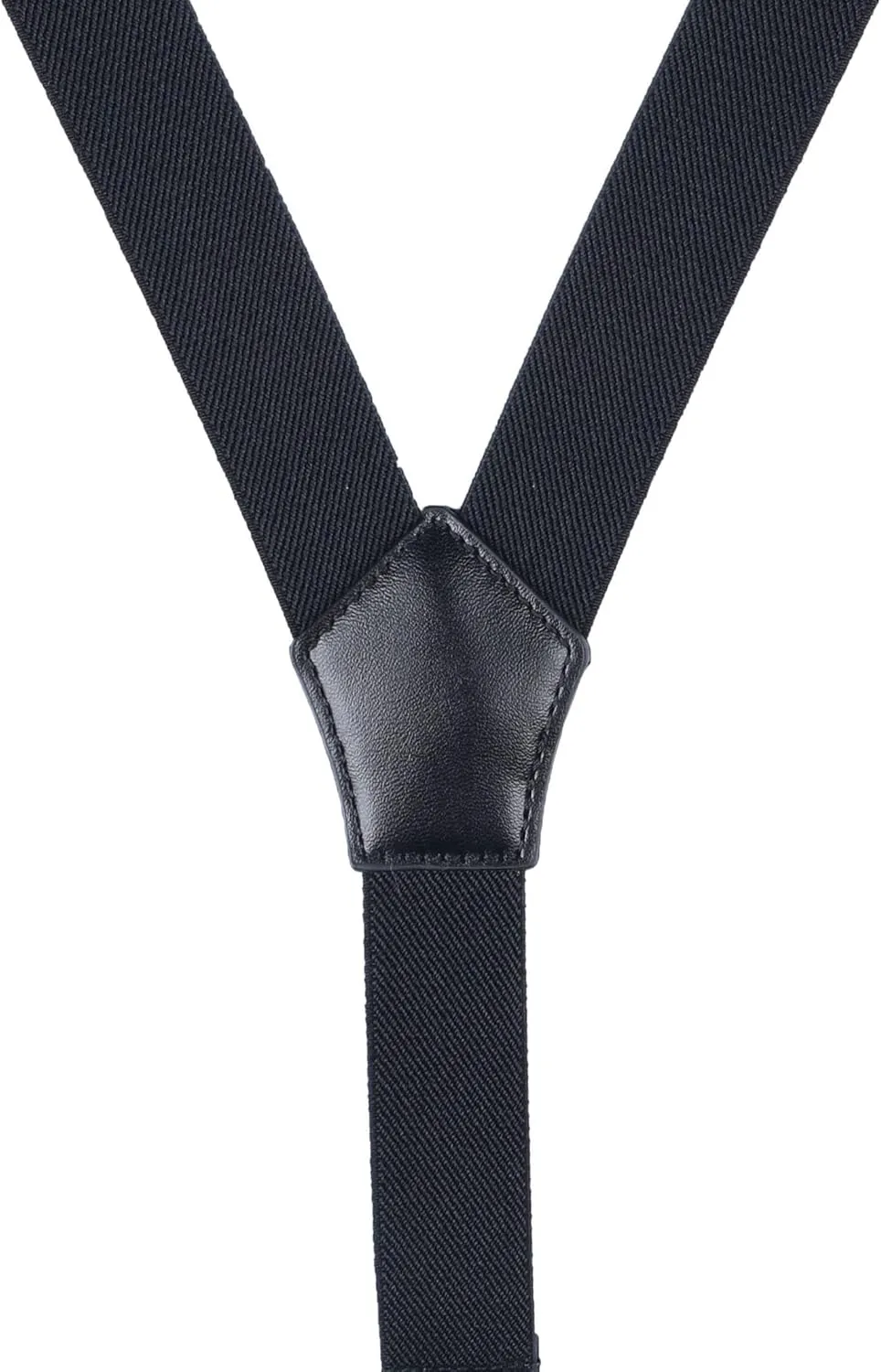 Men's Boys' Suspenders and Bow Tie Set Adjustable with Black Metal Clips