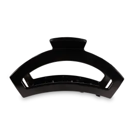 Open Jet Black Large Hair Clip