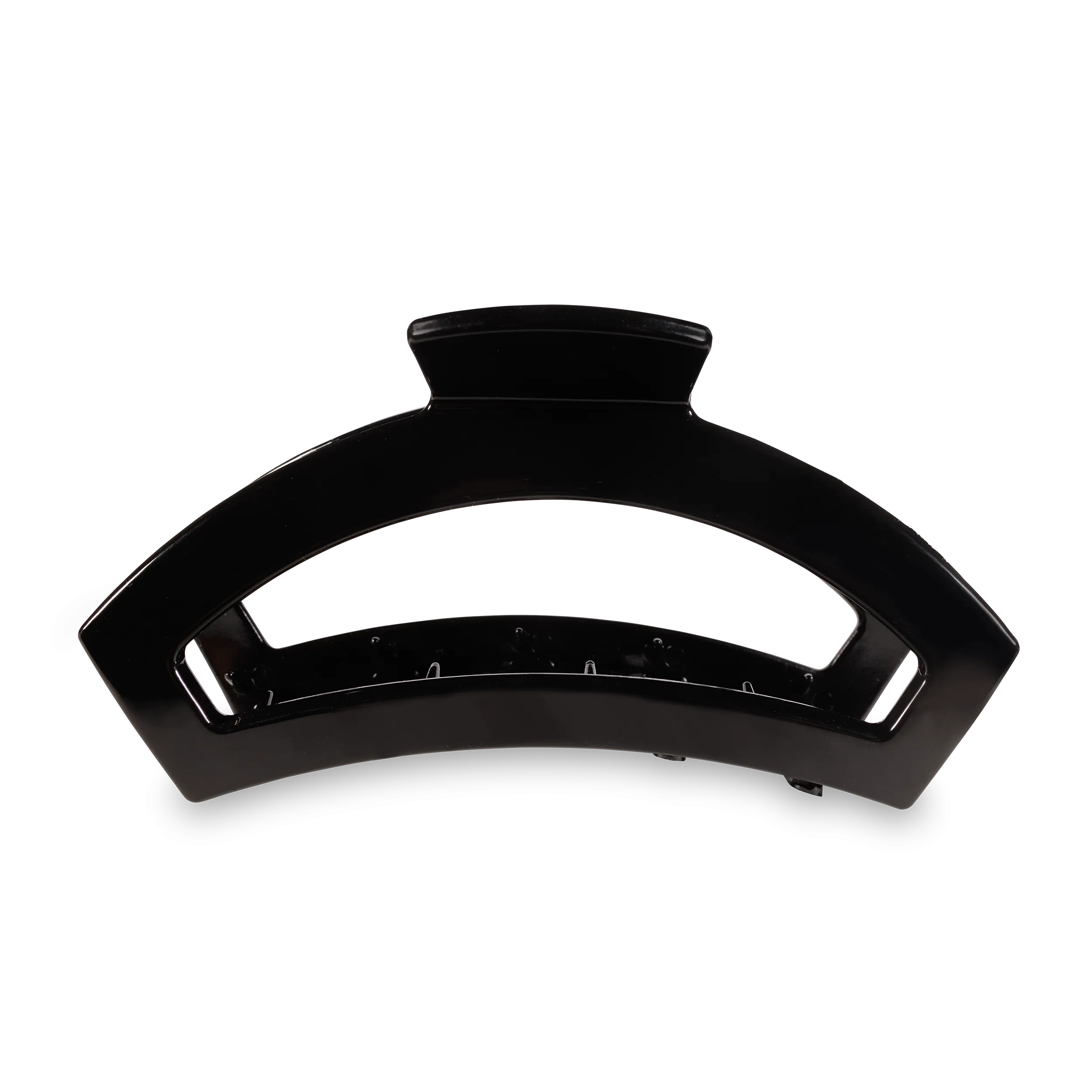 Open Jet Black Large Hair Clip
