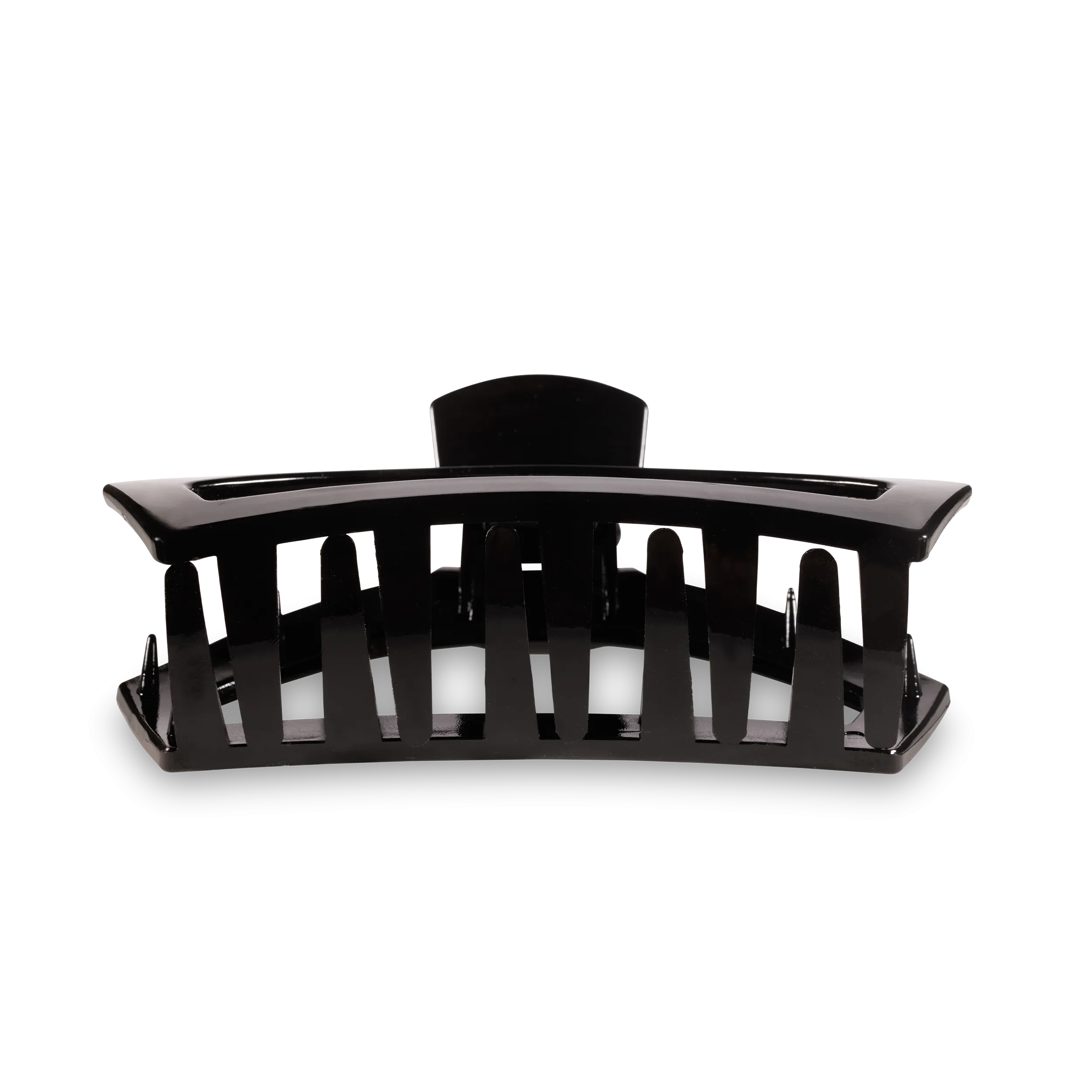 Open Jet Black Large Hair Clip