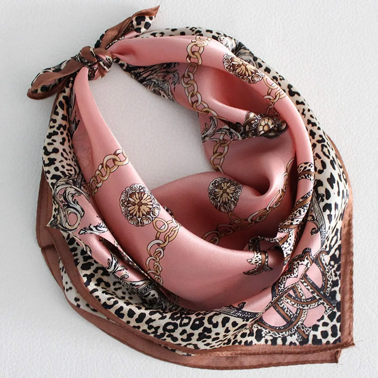 Silk Like Scarf Neck Scarves Womens Large Square Satin Hair Scarf 35 x 35 inches