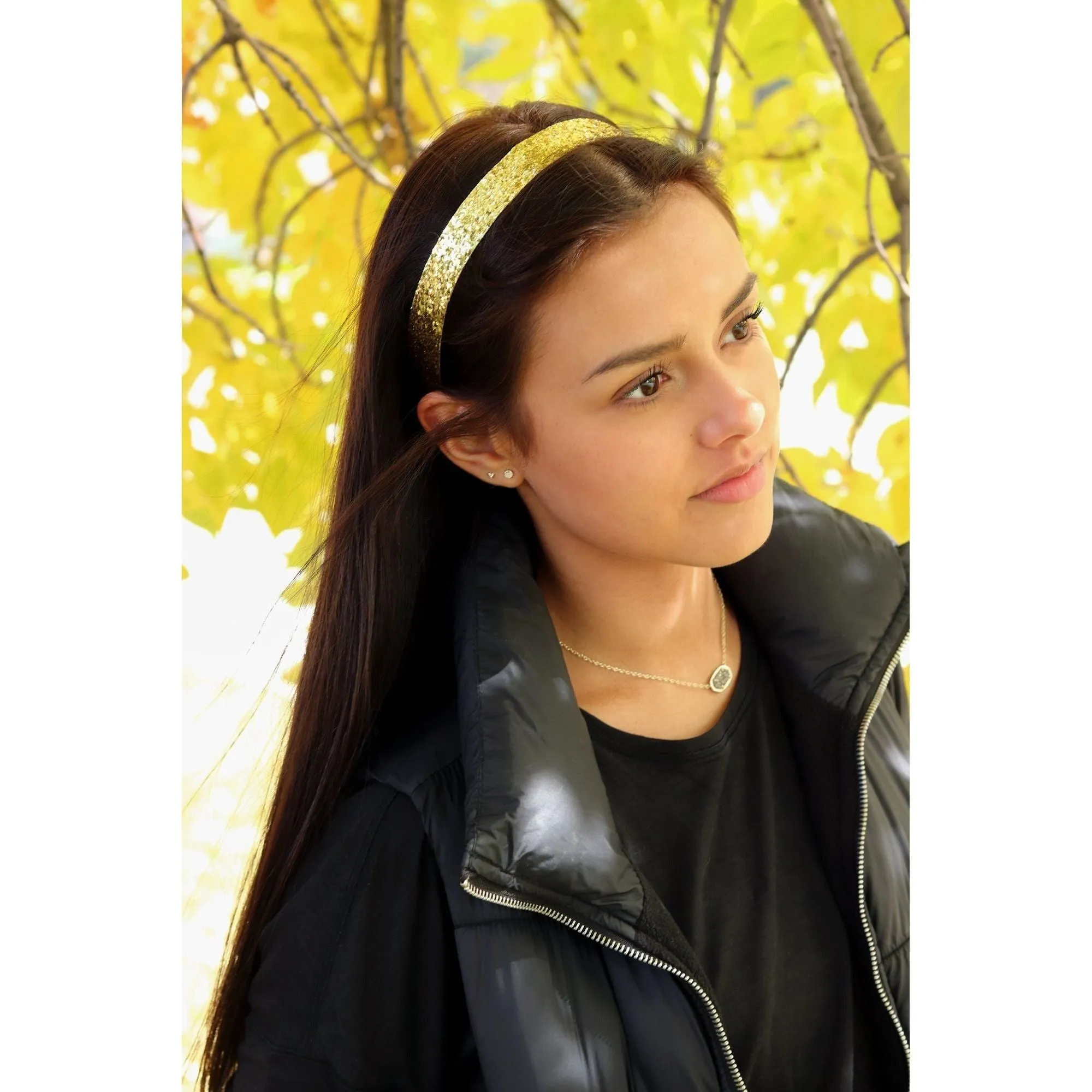 Silver Glitter Headband