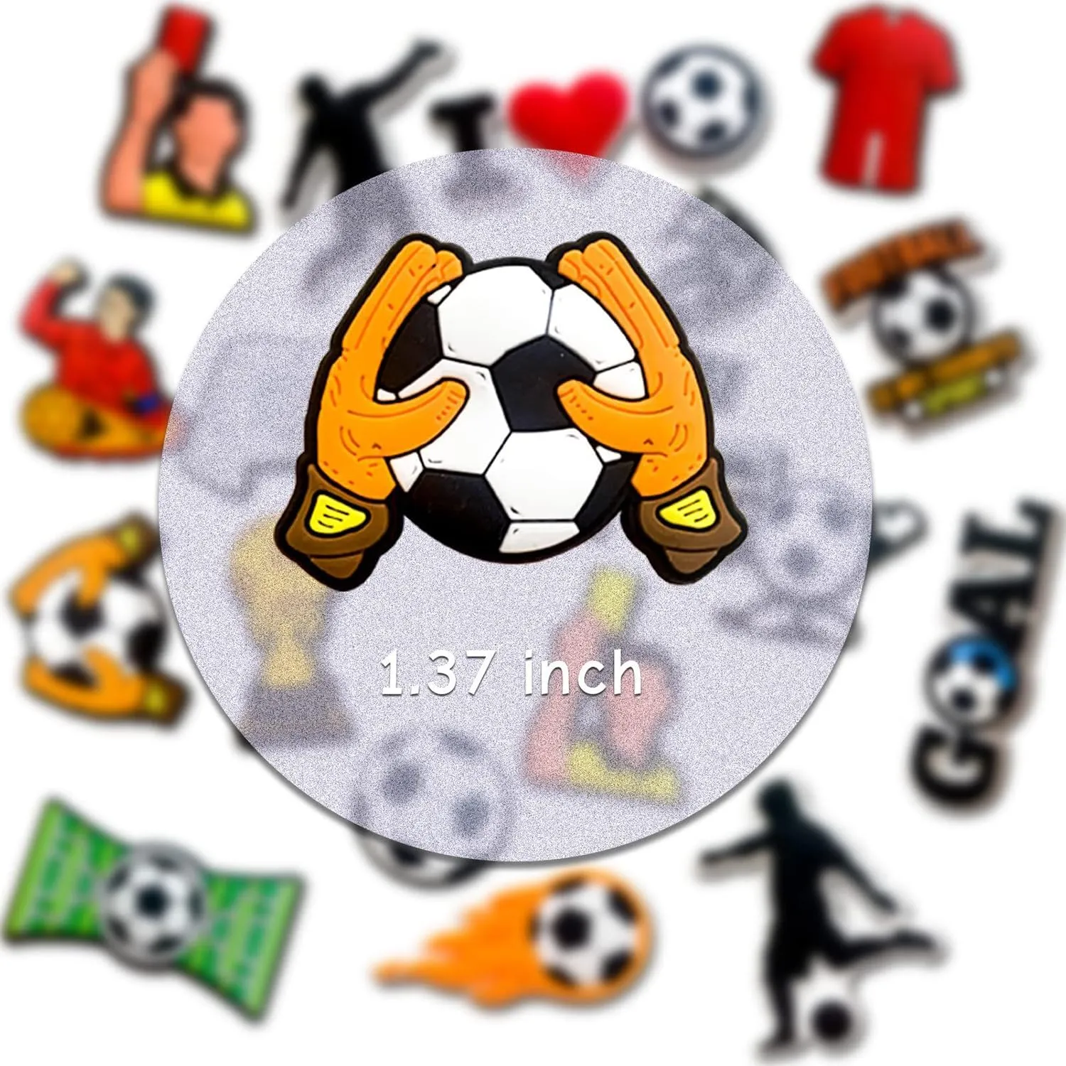 Sports Ball Charms for Clog Shoe, Baseball Basketball Soccer Football Softball Volleyball Shoe Bracelet Wristband Party Gifts