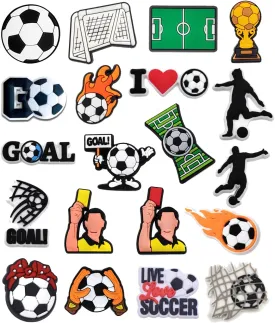 Sports Ball Charms for Clog Shoe, Baseball Basketball Soccer Football Softball Volleyball Shoe Bracelet Wristband Party Gifts