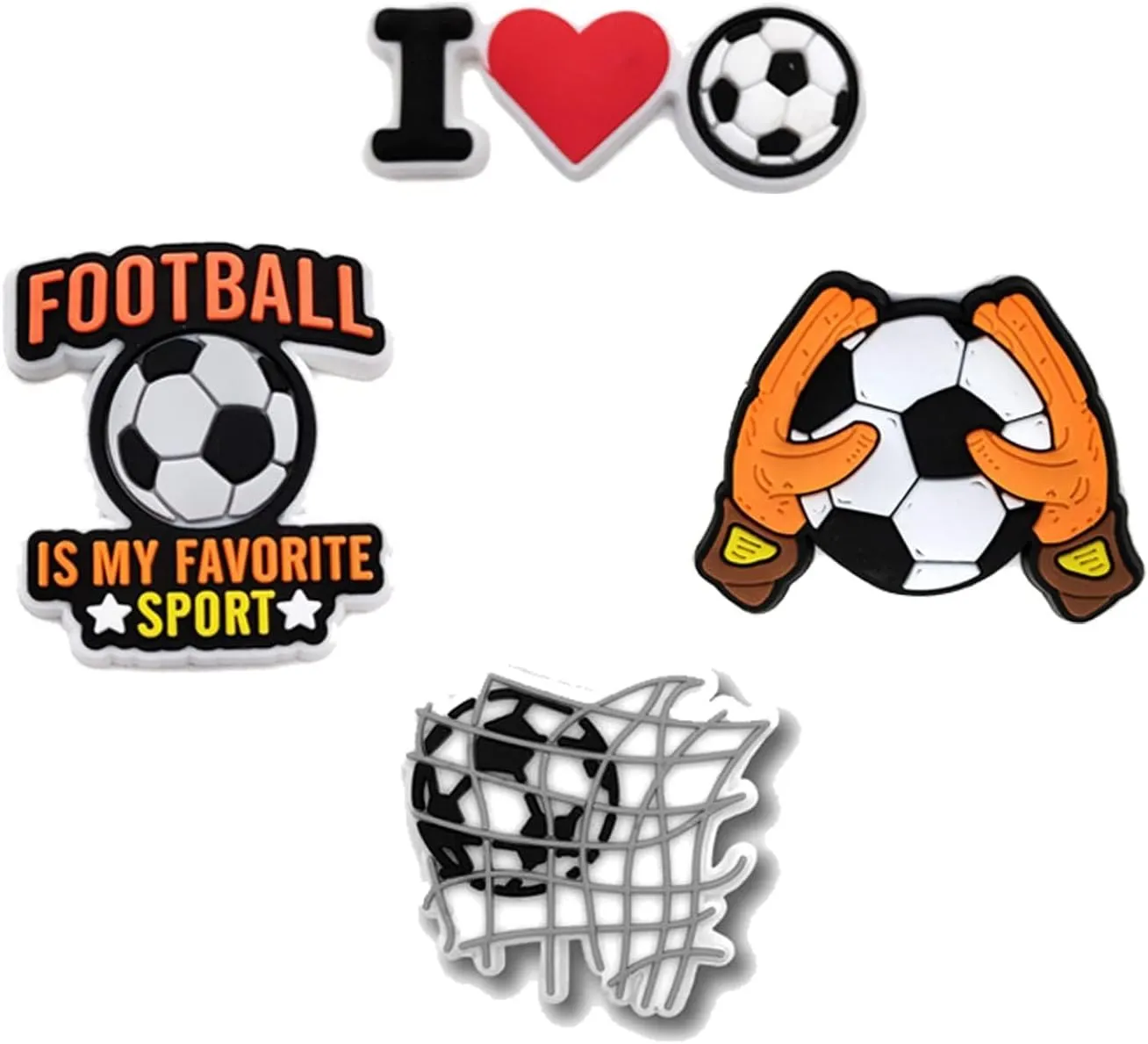 Sports Ball Charms for Clog Shoe, Baseball Basketball Soccer Football Softball Volleyball Shoe Bracelet Wristband Party Gifts