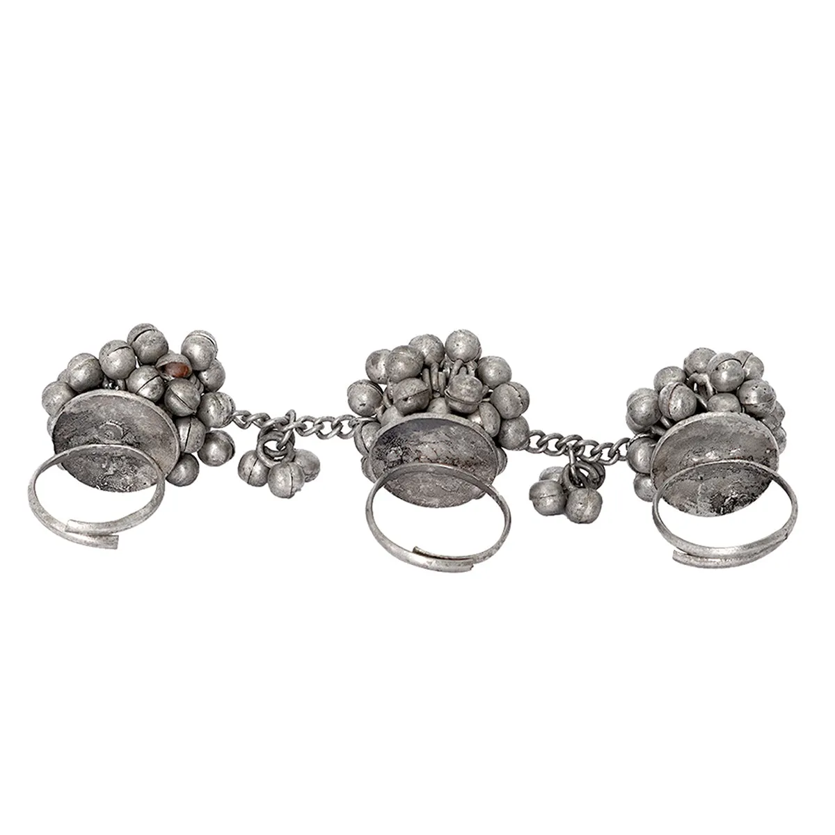 Teejh Ektara Silver Oxidised Ghungroo Jewelry  Gift Set