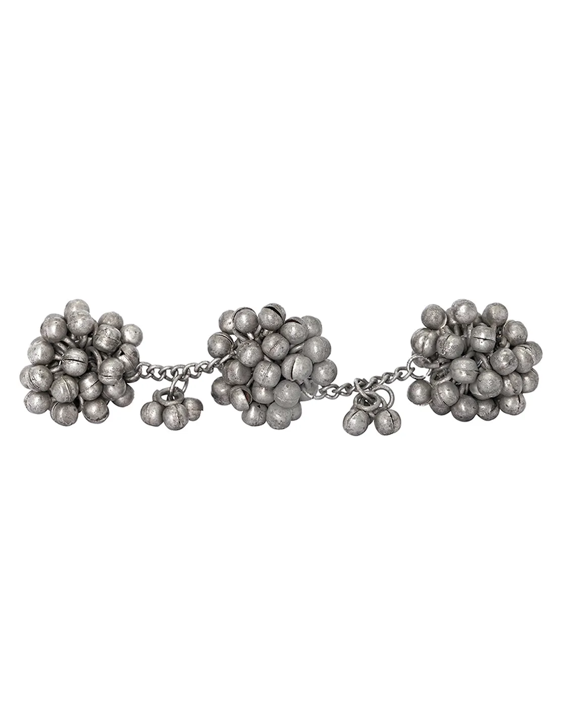 Teejh Ektara Silver Oxidised Ghungroo Jewelry  Gift Set