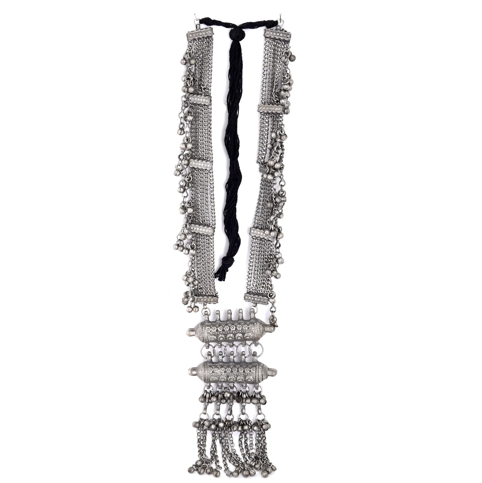 Teejh Ektara Silver Oxidised Ghungroo Jewelry  Gift Set