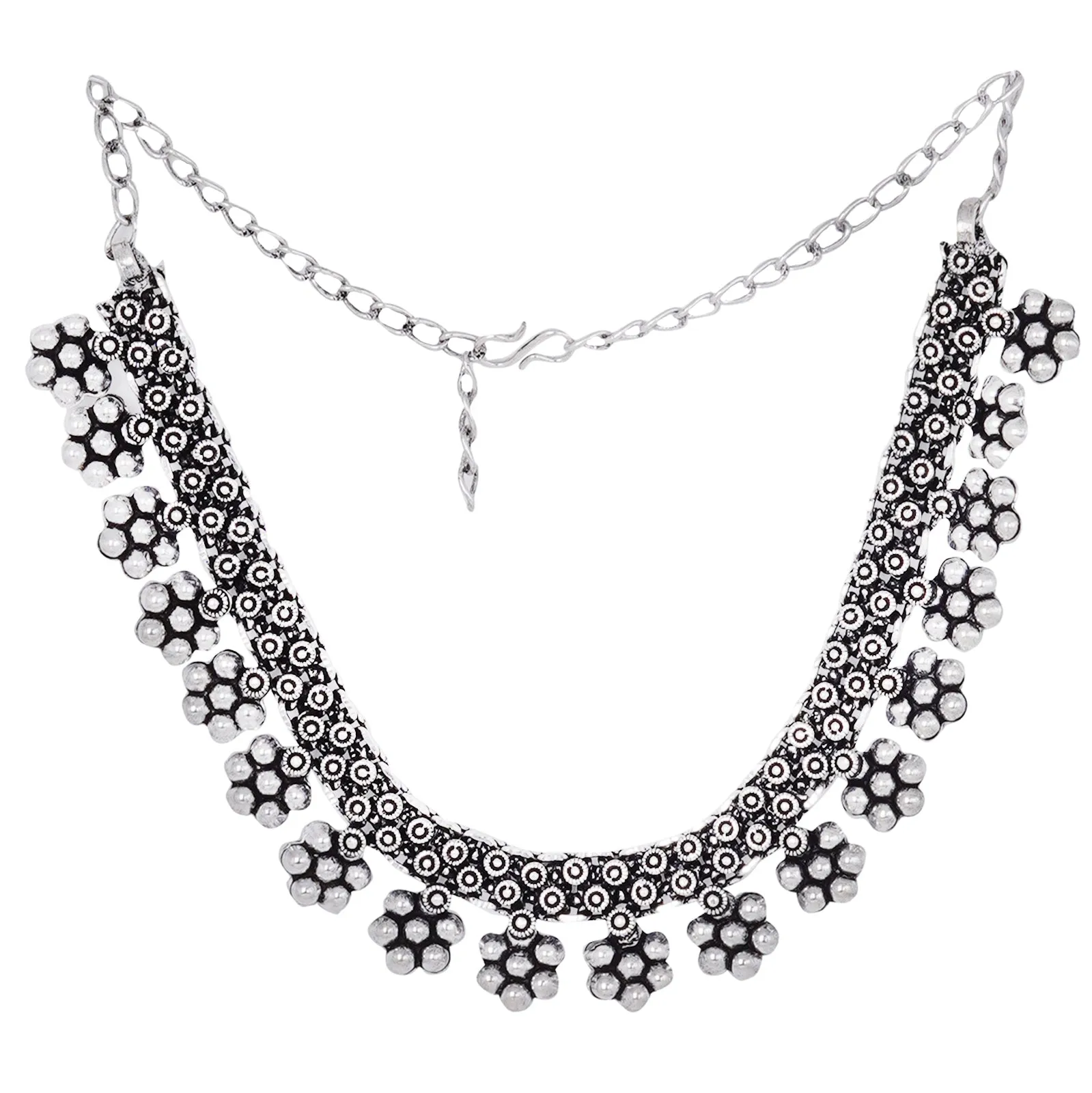 Teejh Gangika Silver Oxidised Jewelry Gift Set