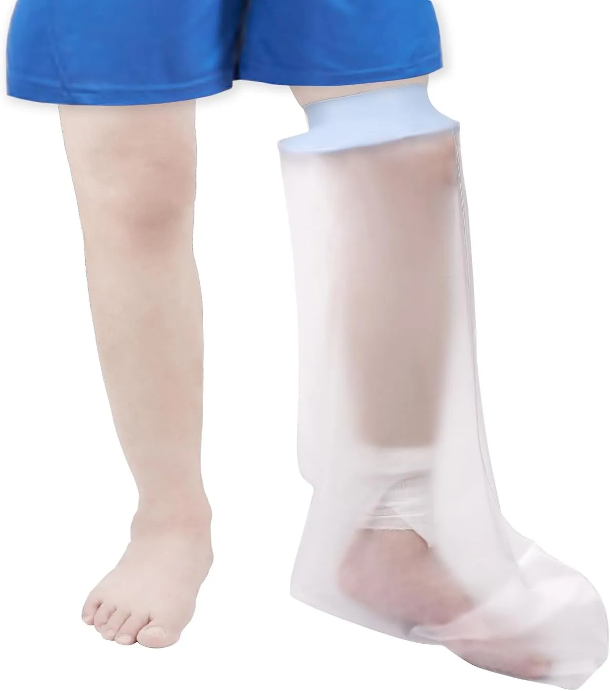 Waterproof Kids Leg Cast Cover for Showering Cast Covers for Shower Leg Kids Child Reusable Shower Bag for Leg Cast Protector for Leg, Foot, Ankle Wound