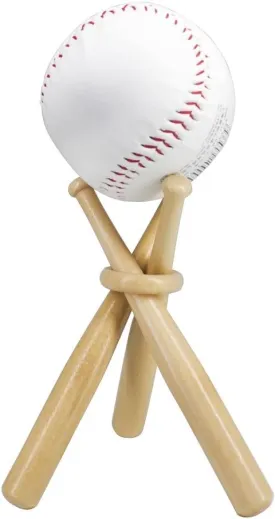 Wooden Baseball Display Stand Holder