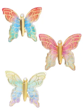 Yellow Chimes Hair Clips for Women Girls Hair Accessories for Women Multicolor Hair Clip 3 Pcs Butterfly Hair Clips for Girls Hairclips Alligator Clips for Hair Pins for Women and Girls Gift For Women